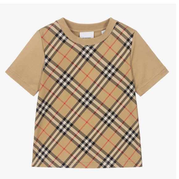 Burberry Other - Burberry Eli Beige Check T-Shirt NEW SEASON